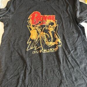 Vintage Graphic Gray Tour T-Shirt David Bowie